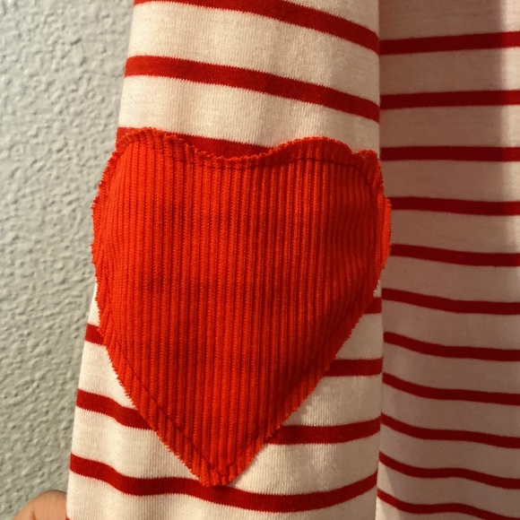 NWT Ivory striped sweater with elbow patches size medium - Picture 4 of 5